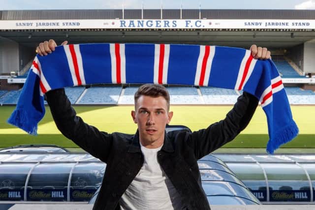 Midfielder Ryan Jack signs for Rangers.
Picture: Willie Vass/Rangers FC