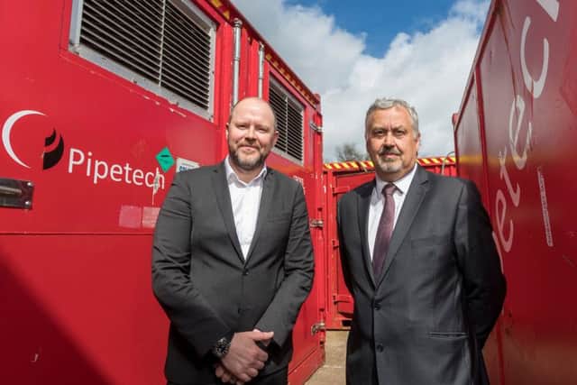 Pipetech has appointed Eric Doyle, left, as MD while Alan Brunnen joins as a non-executive director. Picture: Contributed