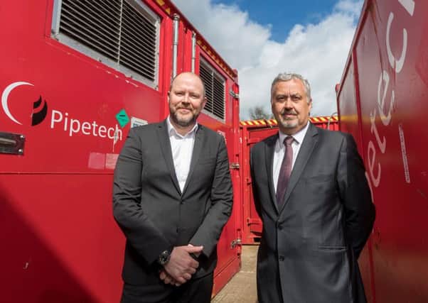 Pipetech has appointed Eric Doyle, left, as MD while Alan Brunnen joins as a non-executive director. Picture: Contributed
