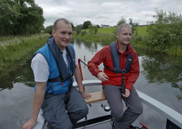 Calum Macaulay and Niall Iain MacDonald are exploring Scotland's canals. Picture:  Supplied