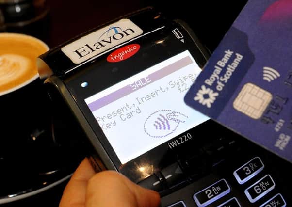 Contactless card payment is not for bank customers benefit. Picture: Lisa Ferguson