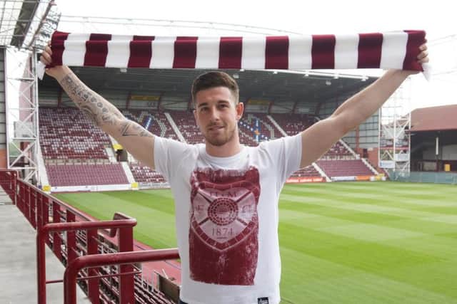 Cole Stockton is eager to score goals at Tynecastle after signing for Hearts. Pic: Heart of Midlothian FC
