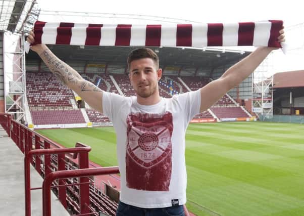 Cole Stockton is eager to score goals at Tynecastle after signing for Hearts. Pic: Heart of Midlothian FC