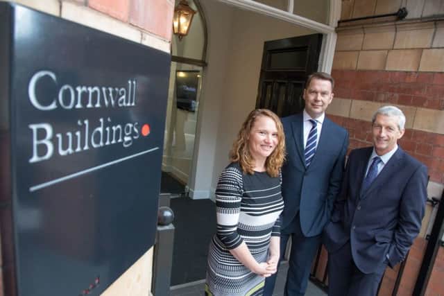 Jumpstart's Wendy Smith with managing director Scott Henderson, centre, and channel partner manager Sandy Findlay. Picture: Contributed