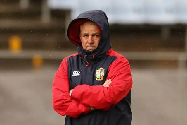 Warren Gatland looks on during a British and Irish Lions training session at a rainy Toll Stadium in Whangarei, New Zealand.  Picture: David Rogers/Getty Images