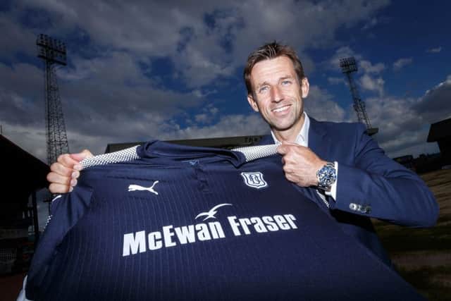 Neil McCann is unveiled as the manager of Dundee. Picture: Roddy Scott/SNS
