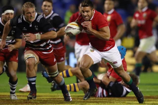 Rhys Webb makes a break during the 2017 British & Irish Lions tour match against the Provincial Barbarians in Whangarei, New Zealand. Pic: David Rogers/Getty Images