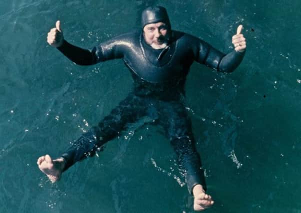 Jack ONeill in one of his first wetsuits.
