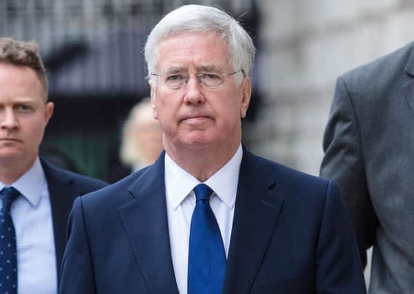 Defence Secretary Sir Michael Fallon said voting Conservative in the general election on Thursday was the only way people could be sure income tax would not go up. Picture: Getty