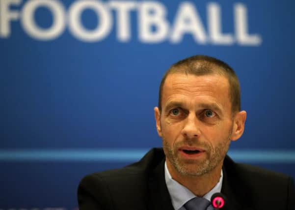 UEFA president Aleksander Ceferin. Picture: PA