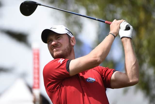 England's Chris Wood tees off during the third day of Nordea masters at Barseback Golf Club. Picture AP