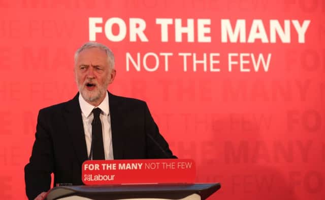 Labour leader Jeremy Corbyn makes a speech in Carlisle, accusing Theresa May of protecting the public on the cheap. Picture: Scott Heppell/PA Wire
