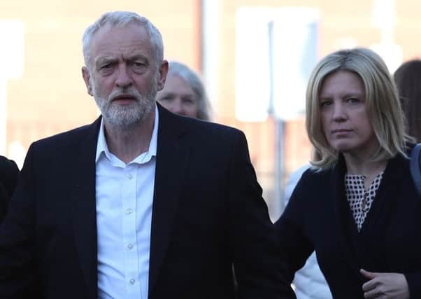 Labour leader Jeremy Corbyn arrives in Carlisle on Sunday evening to make a speech addressing the terror attack. Picture: PA