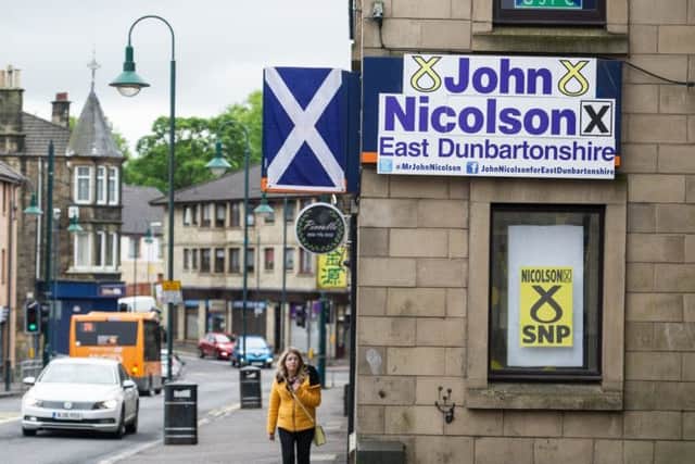 The Kirkintilloch campaign office of John Nicolson, who is standing for re-election in East Dunbartonshire. Picture: John Devlin/TSPL