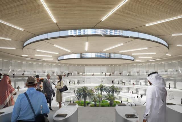 Artist's impression of a Hyperloop One station in Dubai. Picture: Contributed