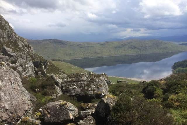 The view from the possible Cluny's Cage site over Loch Ericht. PIC: Contributed.