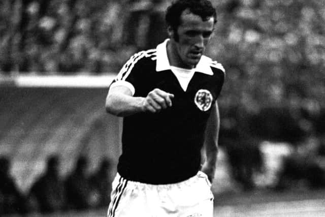 Danny McGrain had to switch flanks and play as a left-back for Scotland. Picture: SNS