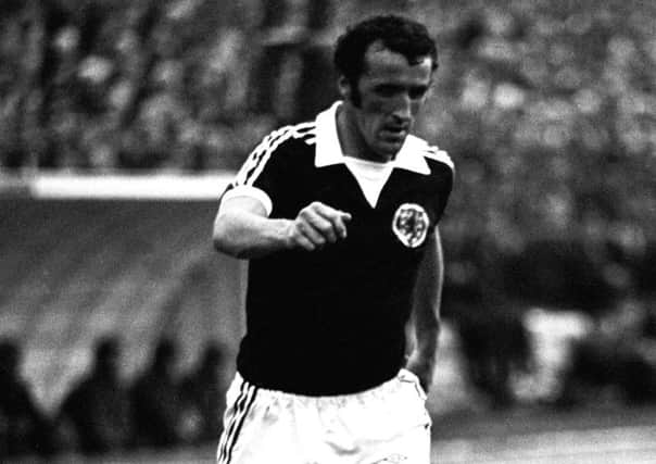Danny McGrain had to switch flanks and play as a left-back for Scotland. Picture: SNS