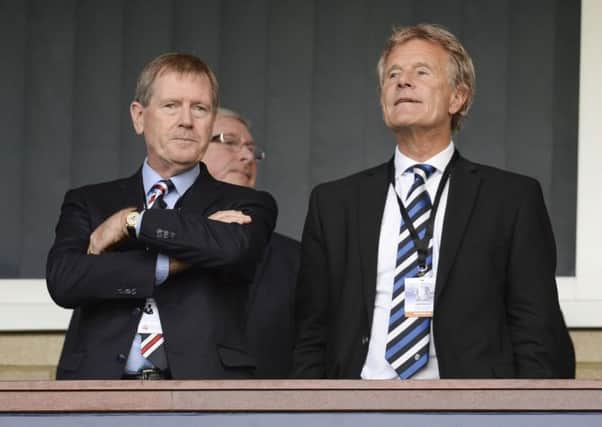 Rangers owner Dave King (left) with Alastair Johnston. Picture: SNS