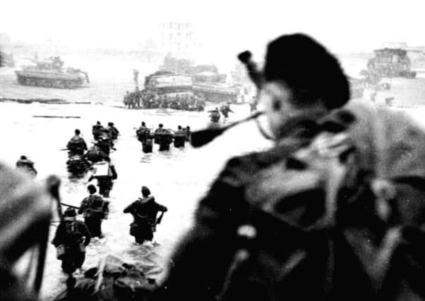 Private Millin and his comrades launched themselves into the water during the landing at Sword Beach. PIC: PA.