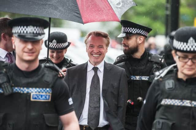Craig Whyte leaves court following his acquittal. Picture: John Devlin