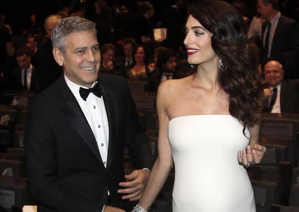 George and Amal Clooney have welcomed twins. Picture: AP