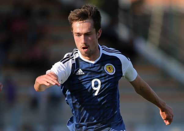 Ryan Hardie was the Scotland hero, scoring both goals in the win over Indonesia. Picture: TGSPhoto/REX/Shutterstock