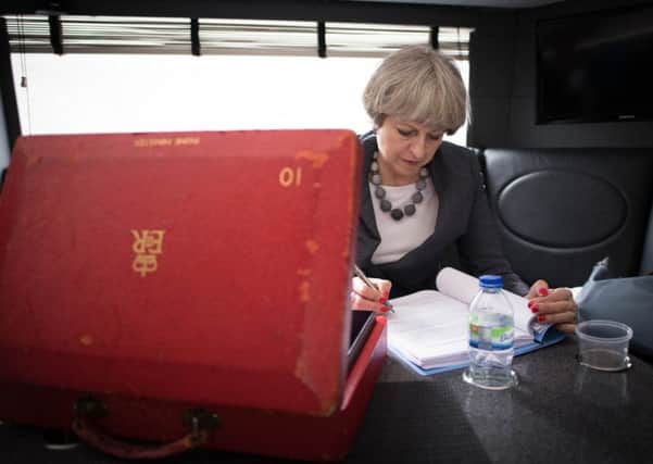 Prime Minister Theresa May, at work on her campaign bus, has come across as a leader prone to change her mind and retreat at the sound of battle, says Bill Jamieson.