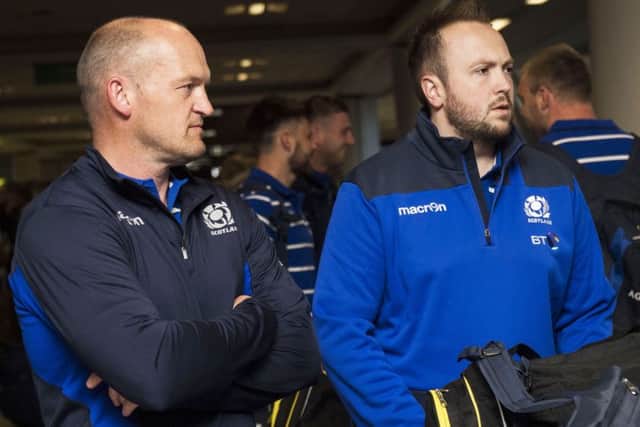 Gregor Townsend (left) has named his first starting XV as Scotland head coach. Picture: SNS