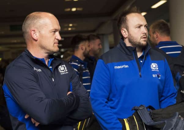 Gregor Townsend (left) has named his first starting XV as Scotland head coach. Picture: SNS