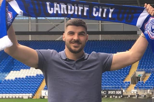 Callum Paterson has left Hearts to sign a three-year contract with Cardiff City. Pic: Cardiff City FC