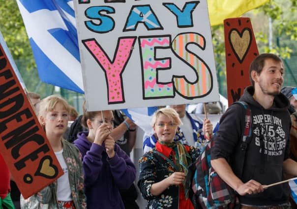 Those who took part in the march for independence in Glasgow last week will have to wait a lot longer than they had hoped if there is to be  another chance of a referendum. Picture: Robert Perry / PA