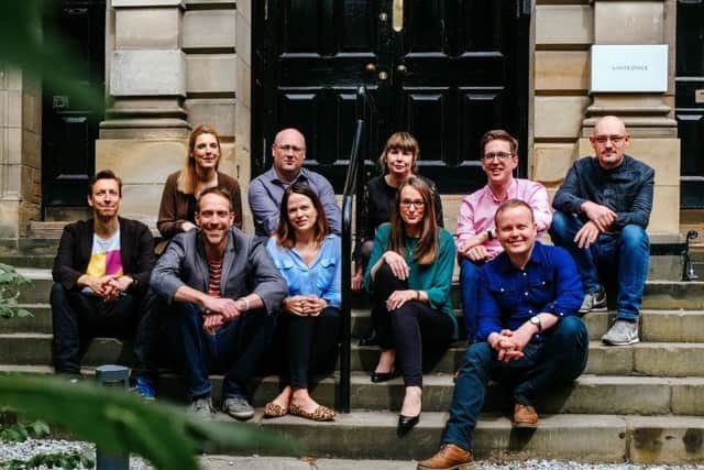 Whitespace managing partner Iain Valentine, front right, with the agency's senior team. Picture: Adam Wilson