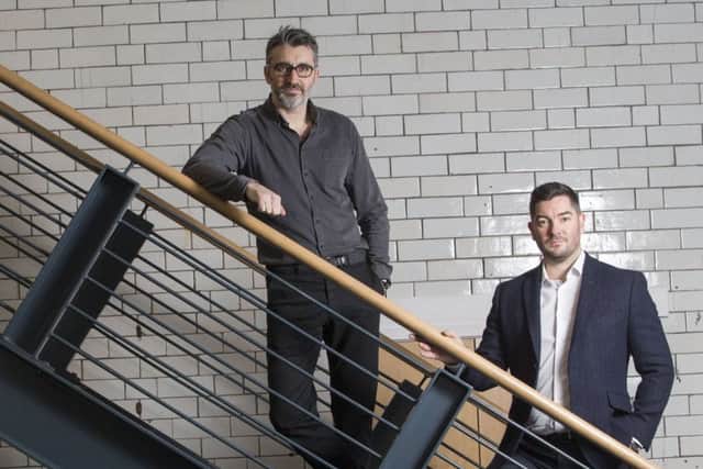 Frame's Stephen McCranor, left, with recent recruit Darryl Broadfoot. Picture: Contributed