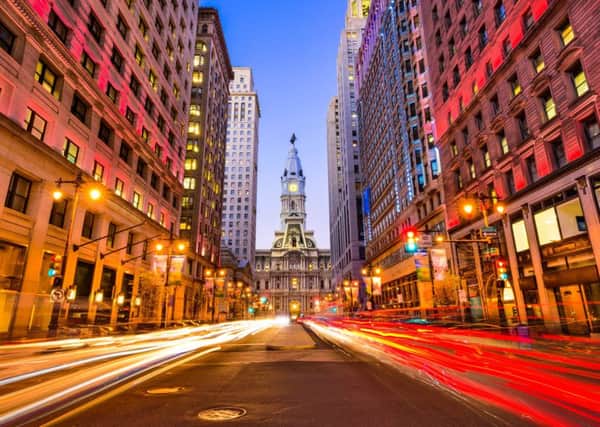 Looking down Broad Street at City Hall in Philadelphia. Picture: Sean Pavone