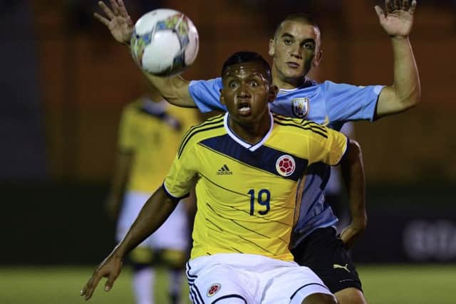 Colombian forward Alfredo Morelos is wanted by Rangers. Picture: Pablo Porciuncula/AFP/Getty Images