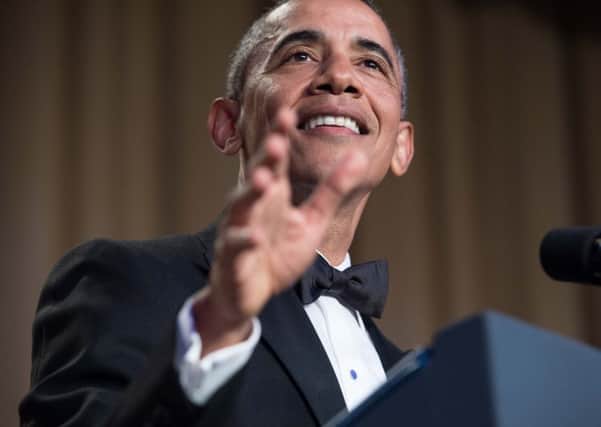 US President Barack Obama speaks at the 102nd White House Correspondents' Association Dinner in Washington, DC. Picture: NICHOLAS KAMM/AFP/Getty Images