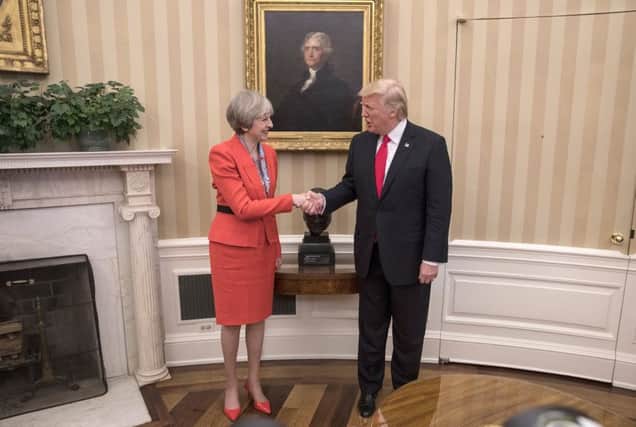 Theresa May with U.S. President Donald Trump. Picture: Christopher Furlong/Getty Images