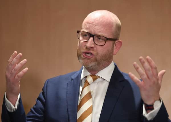 Ukip leader Paul Nuttall speaks during a press conference at Boston West Golf Club where he announced that he is standing down as party leader. Picture: Joe Giddens/PA Wire