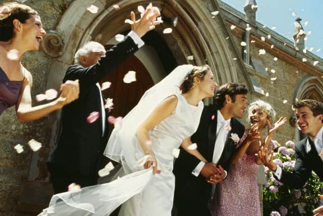 Nationwide Building Society says 11 per cent of couples splash out more than £20,000 on their nuptials. Picture: Getty Images