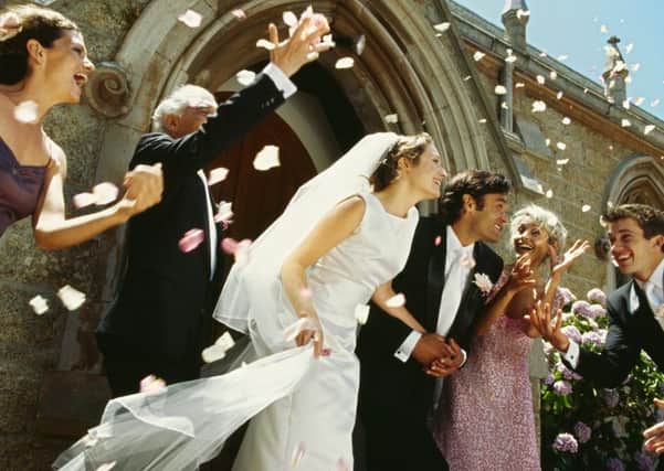 Nationwide Building Society says 11 per cent of couples splash out more than £20,000 on their nuptials. Picture: Getty Images