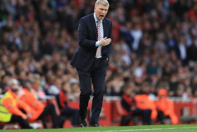 David Moyes has been fined for remarks made to a female reporter during his time at Sunderland. Picture: Richard Heathcote/Getty Images