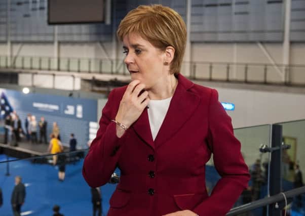 Nicola Sturgeon watches the election results come in. It was the  SNP that lost support in the election not the Scottish independence movement, writes Darren. Picture: John Devlin