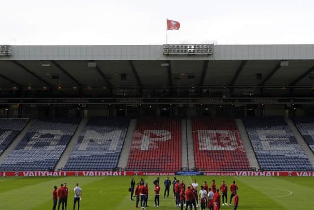 England play Scotland at Hampden on Saturday. Their supporters have been urged not to sing inappropriate songs. Picture: Andy Buchanan/AFP/Getty Images