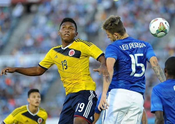 Alfredo Morelos in action Brazil's during an South American under-20 match. Picture: MIGUEL ROJO/AFP/Getty Images