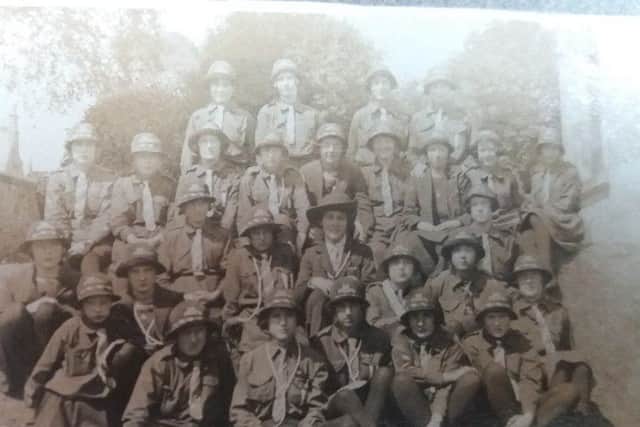 This image of a group of 1920s Girl Guides was found in the album. PIC: National Records of Scotland.