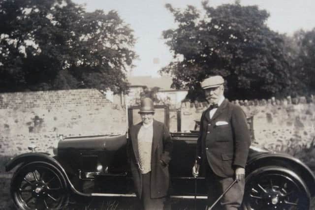 The family were clearly wealthy with this image depciting two older members infront of a Model T Ford. PIC: National Records of Scotland.