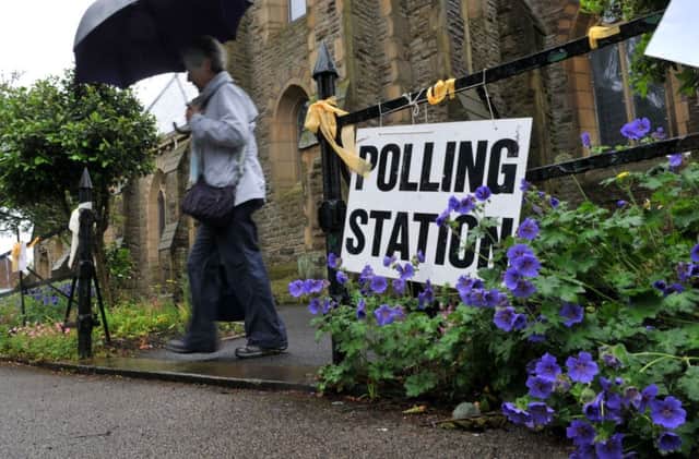 Turnout was down across Scotland for last weeks snap general election, but the figure remains high compared to the turn of the century. Picture: Neil Cross/JP