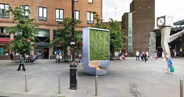 This artist's impression shows how the CityTree will look when it is installed in Killermont Street this week.