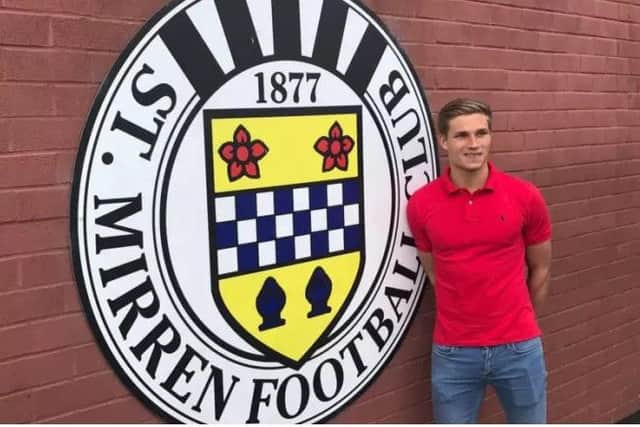 Gavin Reilly moves from Hearts to St Mirren. Picture: St Mirren FC